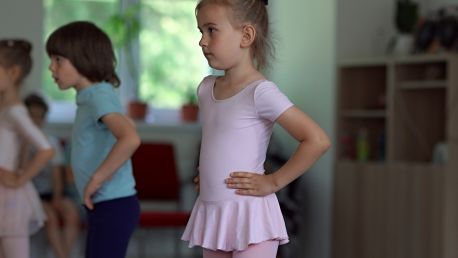 Ukázková hodina výuky baletu pro nejmenší děti