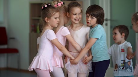 Ukázková hodina výuky baletu pro nejmenší děti