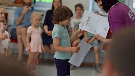 Ukázková hodina výuky baletu pro nejmenší děti