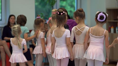 Ukázková hodina výuky baletu pro nejmenší děti