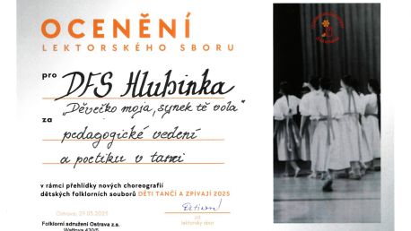 Ocenění pro Hlubinku a jejich vedoucí