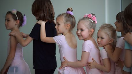 Ukázková hodina výuky baletu pro nejmenší děti