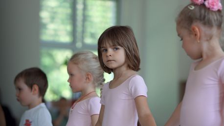 Ukázková hodina výuky baletu pro nejmenší děti