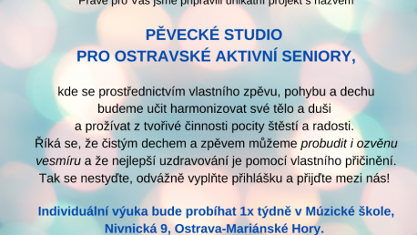 Pěvecké studio pro ostravské aktivní seniory