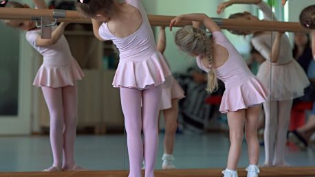 Ukázková hodina výuky baletu pro nejmenší děti